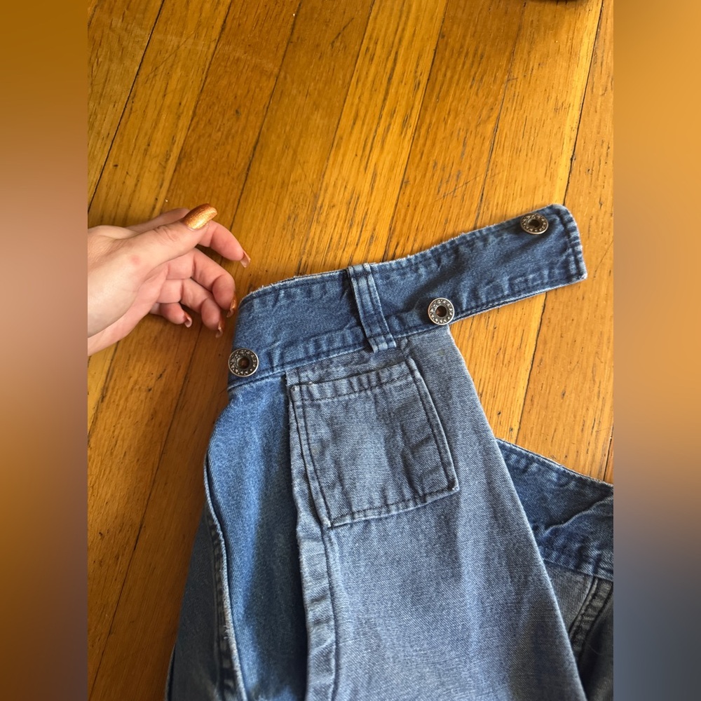Vintage Amish Made Denim with 1940s USN Buttons - Picture 5 of 12